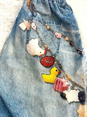 CHRAMS Cute Animal Charm jeans